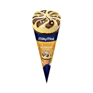 Milky Mist Butterscotch Cone Ice Cream, 90 ml