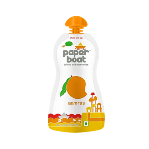 Paper Boat Aamras Mango Fruit Juice, 150 ml Pouch