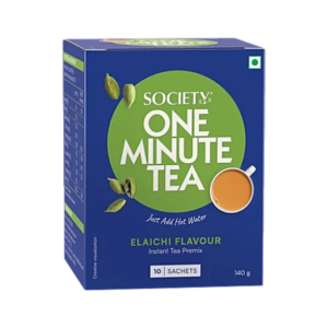 Society One Minute Instant Tea Premix - Elaichi, 140g (10 Sachets x 14 g Each)