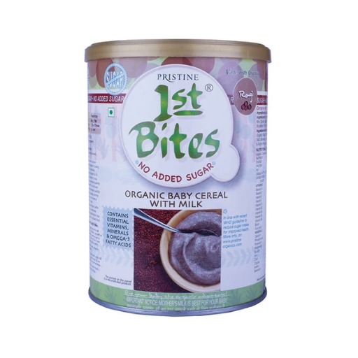 Pristine 1st Bites Baby Cereal 400g | Organic Ragi - No Added Sugar | 6-24 Months Stage1