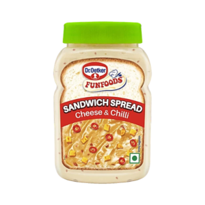 Dr.Oetker FunFoods Cheese & Chilli Veg Sandwich Spread, 225g Jar