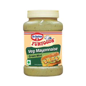 Dr.Oetker FunFoods Veg Mayonnaise Green Mint 250g PET Bottle