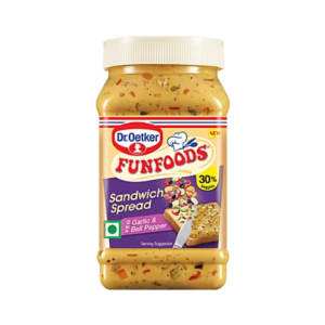 Dr.Oetker Sandwich Spread - Veg Bell Pepper & Garlic, 250g Jar