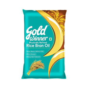 Gold Winner Physically Refined Rice Bran Oil 850g Pouch