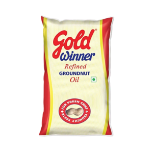 Gold Winner Refined Groundnut Oil 1Ltr Pouch