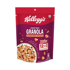 Kelloggs Crunchy Almond Berry Crumble Granola - 12 In 1 Power Breakfast 140g
