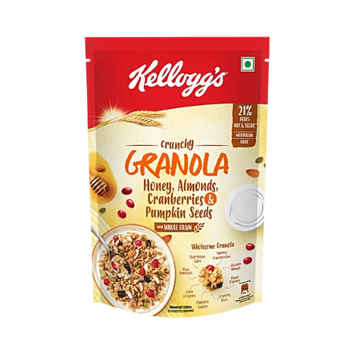Kelloggs Crunchy Granola Honey, Almonds, Strawberries & Pumpkin Seeds Muesli 450g