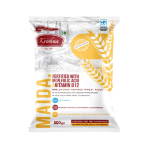 Krishna Fortified & Unbleached Maida 500g