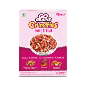 Manna Go Grains Crunchies Rose Almond 300g