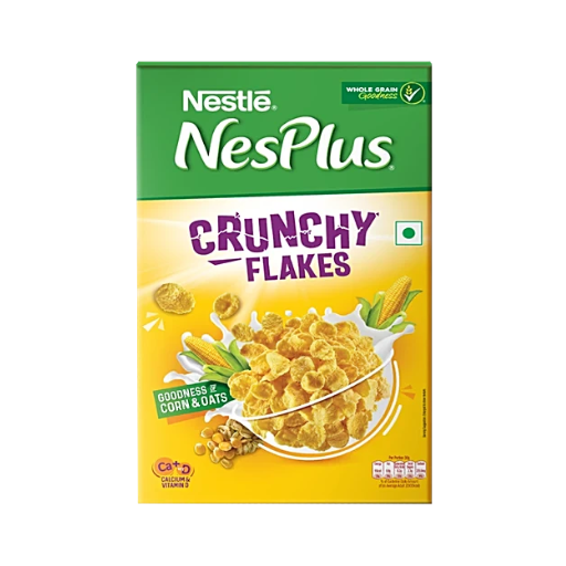 Nestle NesPlus Breakfast Cereal - Crunchy Flakes with Corn & Oats