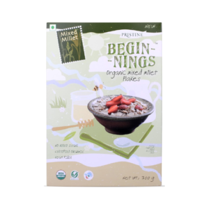 Pristine BEGINNINGS Breakfast Cereals 100% Organic Mixed Millet Flakes 300g