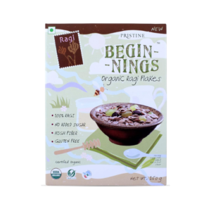 Pristine BEGINNINGS Breakfast Cereals 100% Organic Ragi Flakes 150g