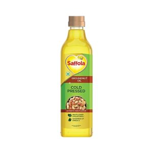 Saffola Cold Pressed Groundnut Oil 1Ltr PET Bottle