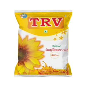 TRV Refined Sunflower Oil 500ml Pouch