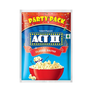 ACT II Classic Salted Instant Popcorn - Party Pack 150g