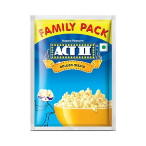 ACT II Golden Sizzle Instant Popcorn - Family Pack 90g