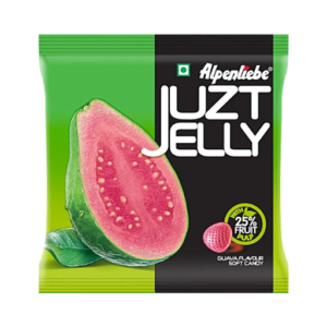 Alpenliebe Juzt Jelly Gauva Flavour Soft Candy - With 25% Fruit Pulp 148g (48 Pcs)