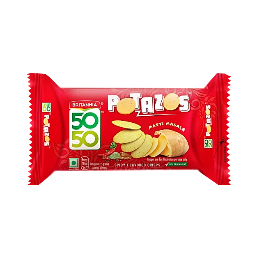 Britannia 50-50 Potazos Masti Masala Spicy Flavoured Crisps