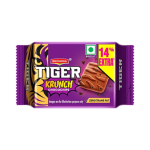 Britannia Tiger Krunch Chocochips Biscuits 27g