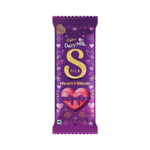 Cadbury Dairy Milk Silk Valentines Heart Blush Chocolate Bar 150g