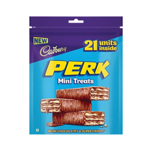 Cadbury Perk Mini Treats Chocolate Coated Wafer Bars, 115.5g (21x5.5g)