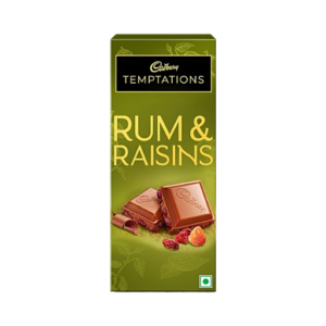 Cadbury Temptations Rum & Raisins Chocolate Bar 70g