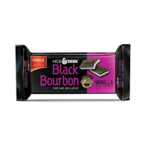 Parle Hide & Seek Black Bourbon Vanilla Creme Sandwich Biscuits 100g