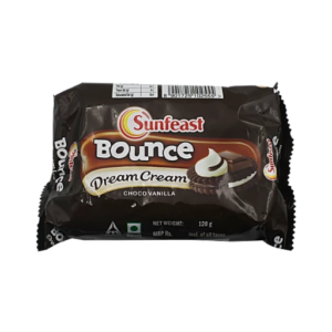 Sunfeast Bounce Dream Cream Biscuits - Choco Vanilla 120g