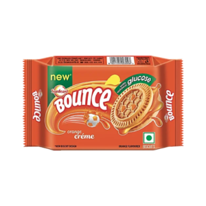 Sunfeast Bounce Orange Creme Flavoured Biscuits 58g