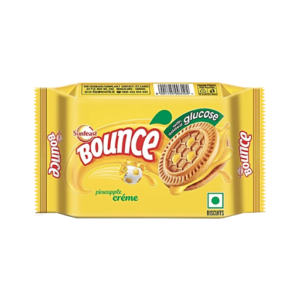Sunfeast Bounce Pineapple Creme Flavoured Biscuits 58g