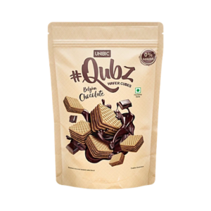 Unibic Qubz Belgian Chocolate Wafer Cubes 120g
