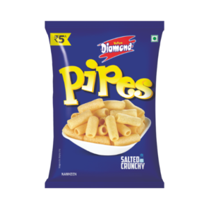 Yellow Diamond Salted Crunchy Pipes 5rs Pack