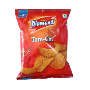Yellow Diamond Tom-Chi Flavour Potato Chips 5rs Pack