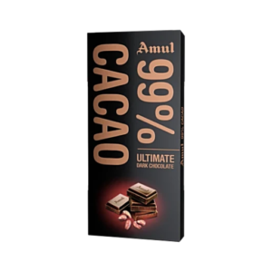 Amul 99% Cacao - Ultimate Dark Chocolate 125g