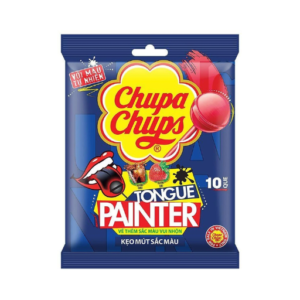 Chupa Chups Tongue Painter Lollipops - Cola & Strawberry Lollipop 93g