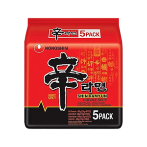 NONGSHIM Shin Ramyun 5-In-1 Noodle Soup, 600g