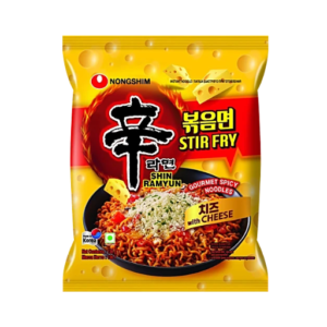 NONGSHIM Shin Ramyun Stir Fry Spicy Noodles - Cheese, 136g