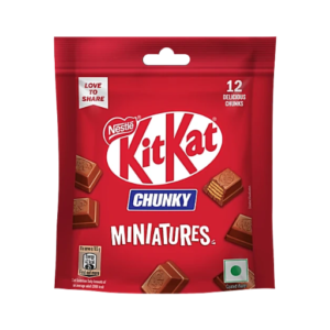 Nestle Kitkat Chunky Miniatures Choco Coated Wafers, 126g (12 x 10.5g)
