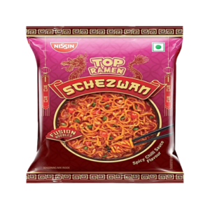 Nissin Top Ramen Fusion Instant Schezwan Noodles - Spicy Chilli Sauce Flavour, 70g
