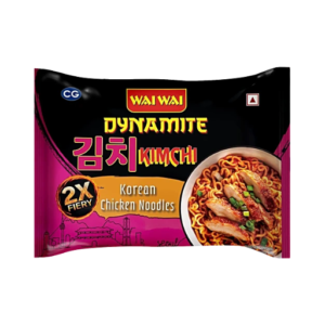Wai Wai Dynamite Kimchi Korean Chicken Noodles 100g